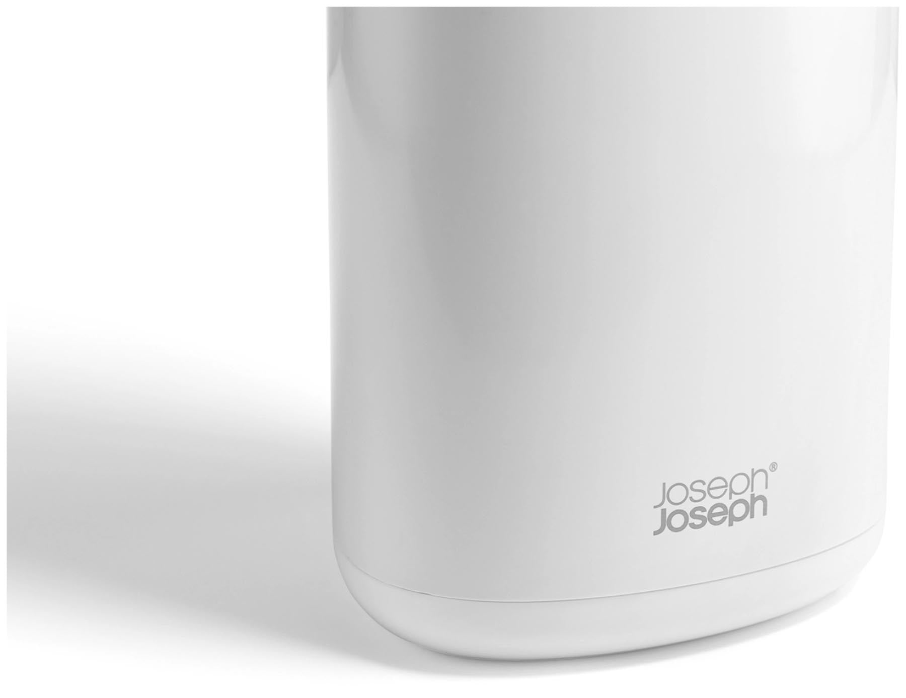 Moderne weiße Toilettenbürste Flex 360 von Joseph Joseph, designed für gründliche Hygiene und ansprechendes Badezimmer-Design.