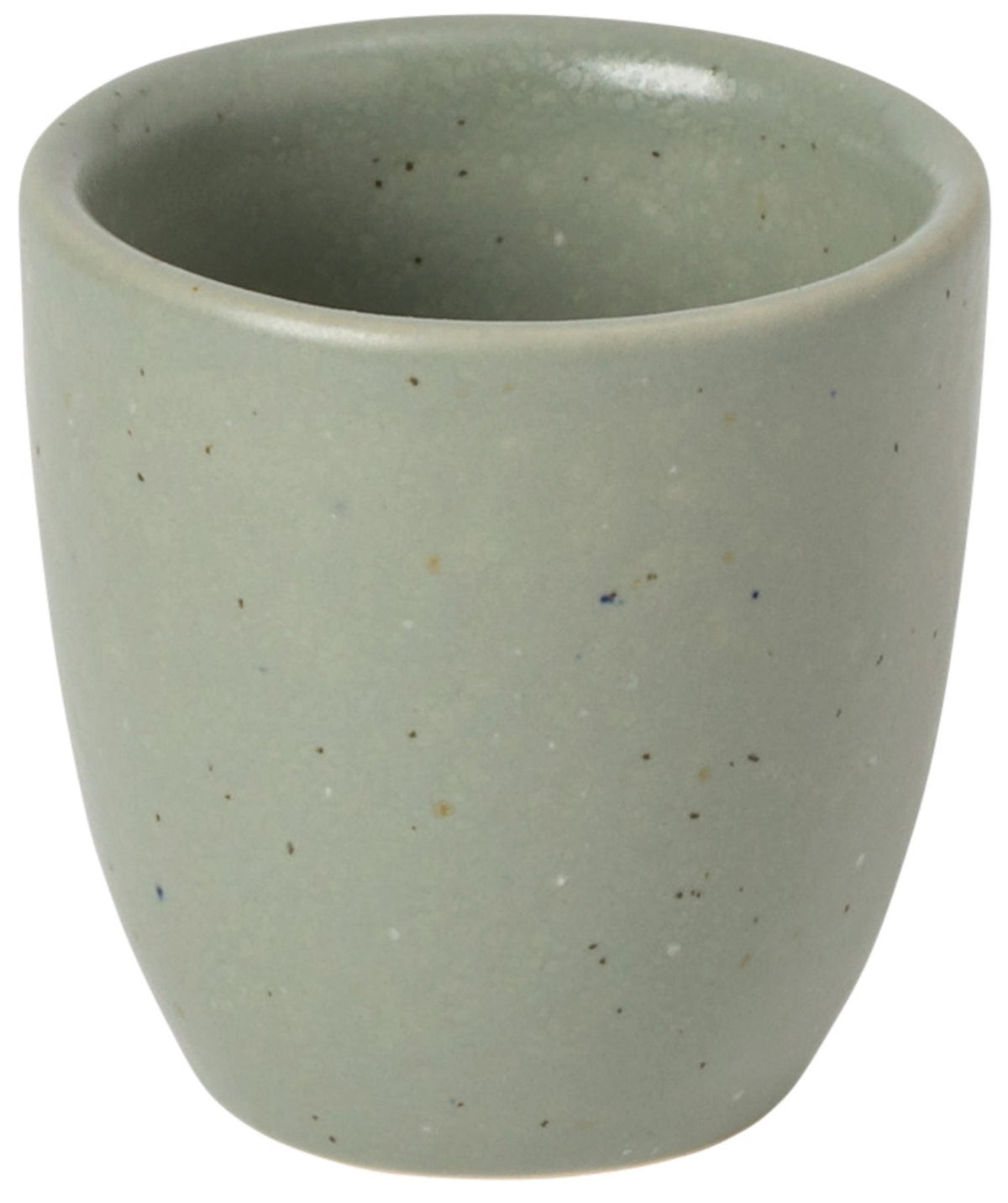 Grüne Espressotasse Pacifica 7cl artichoke von Costa Nova aus Steinzeug, kompakte runde Form, Grösse 5.9 x 5.9 x 6 cm.