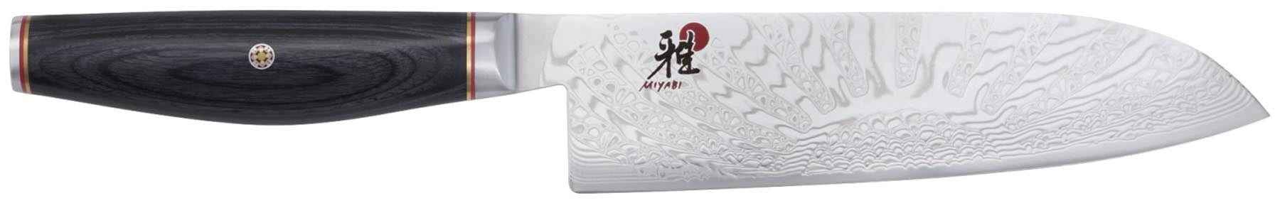 Tenmei Santoku 18cm in Schwarz präsentiert im Onlineshop von KAQTU Design AG. Küchenmesser ist von Miyabi