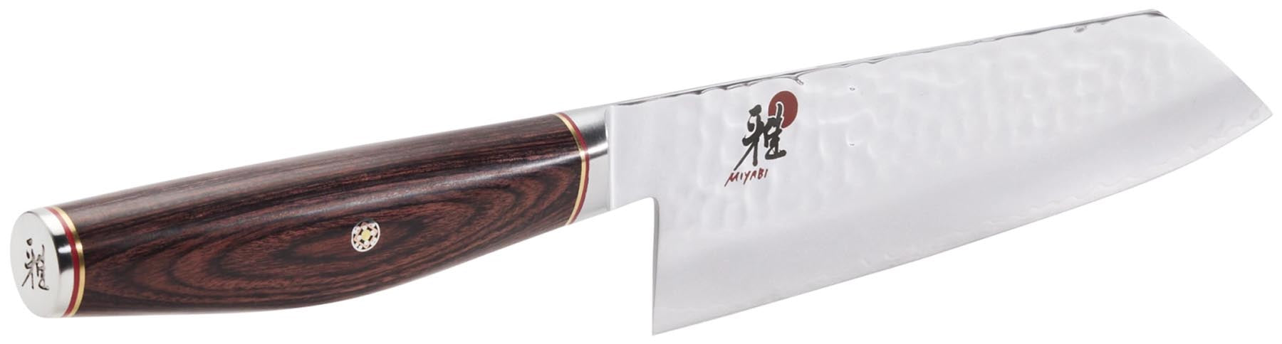 Elegantes Miyabi Bunka-Messer mit 17 cm Klinge aus 6000 MCT-Stahl, ideal für vielseitige Schneidetechniken und anspruchsvolle Küchenliebhaber.