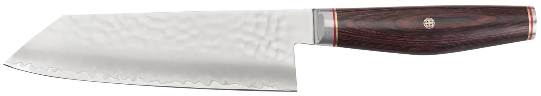 Elegantes 17 cm Bunka-Messer von Miyabi aus 6000 MCT-Stahl, ideal für präzise Schnitte und vielseitige Anwendungen in der modernen Küche.