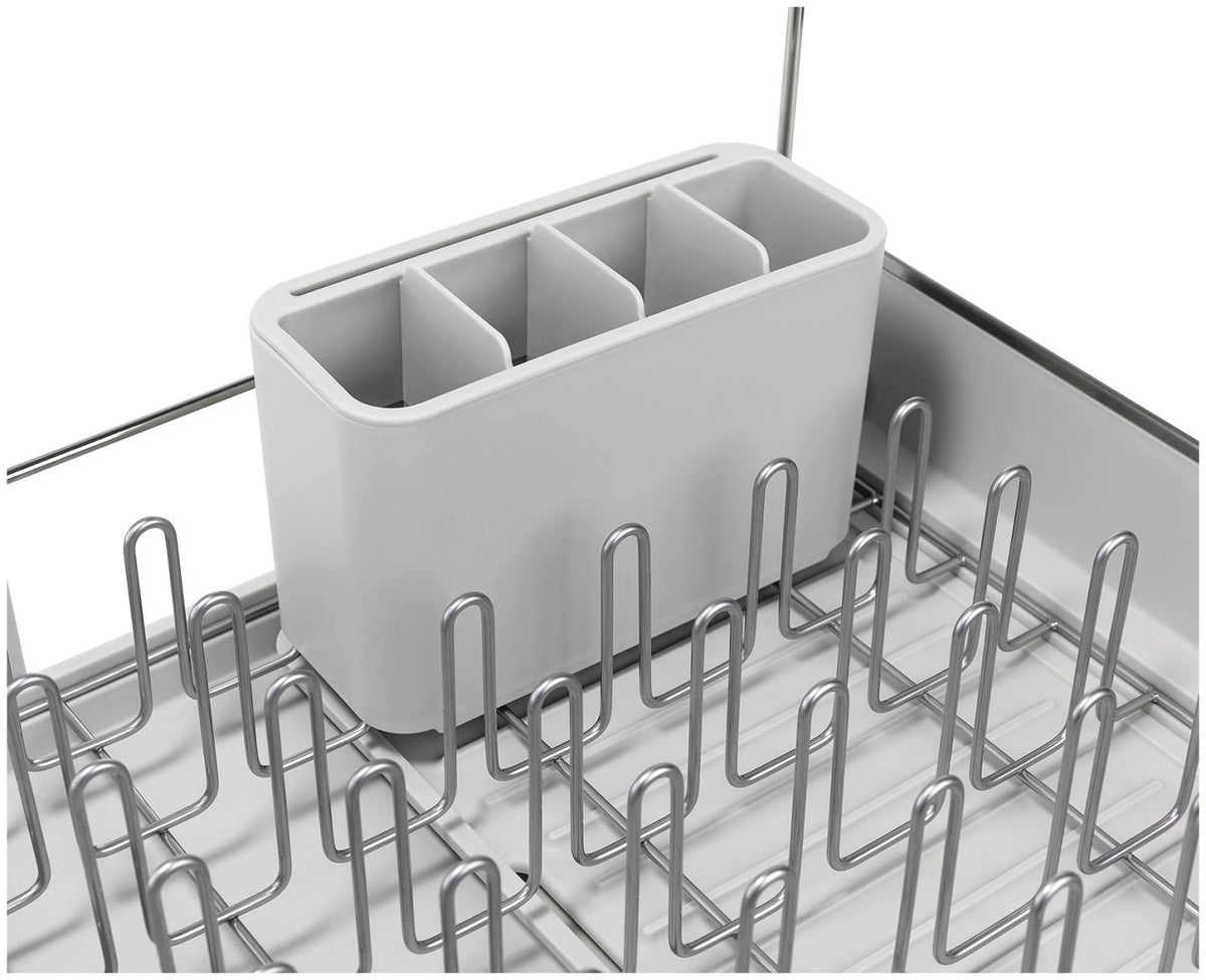 Extend Steel Plus Geschirrabtropfständer hellgrau in Grau präsentiert im Onlineshop von KAQTU Design AG. Abtropfgestell ist von Joseph Joseph