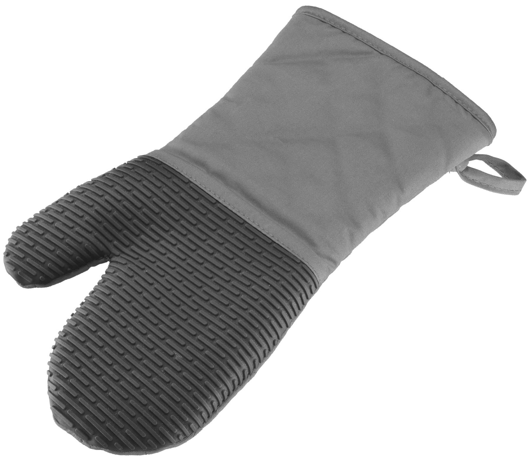 Zwei stilvolle Ofenhandschuhe von Westmark, perfekt für sicheres Greifen heißer Töpfe und Pfannen. Robuste Materialien für optimalen Schutz.
