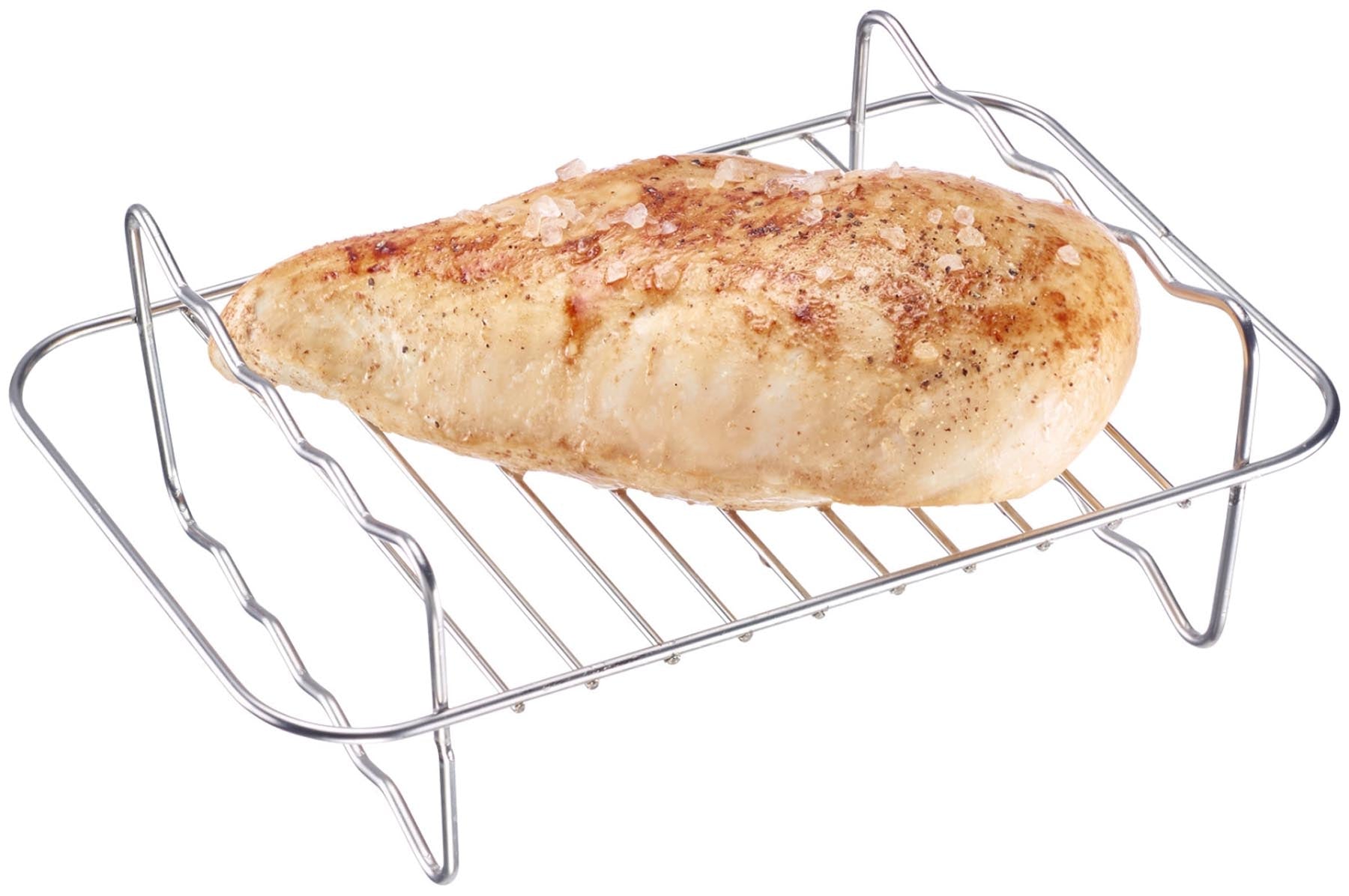Hochwertiger Grillrost für Heissluftfritteuse von Westmark, ideal zum Grillen und Garen von Lebensmitteln in der Heissluftfritteuse.