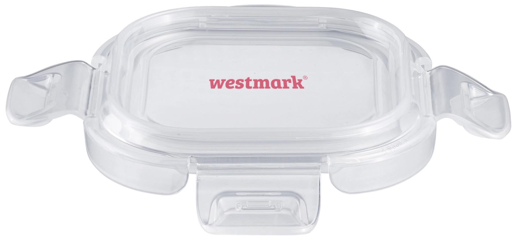Praktische eckige Glas-Frischhaltedose von Westmark mit 200ml, perfekt für die Aufbewahrung von Lebensmitteln und Snacks.