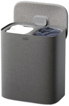 Cesto portabiancheria Tota Twin 90l 2x45l grigio foresta