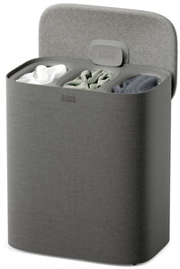 Cesto portabiancheria Tota Trio 90l 3x 30l grigio foresta