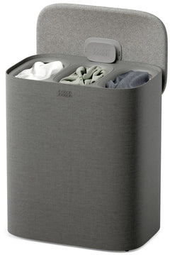 Cesto portabiancheria Tota Trio 90l 3x 30l grigio foresta