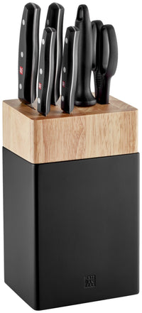 7tlg. Signature Messerblock Birke mit Wetzstahl