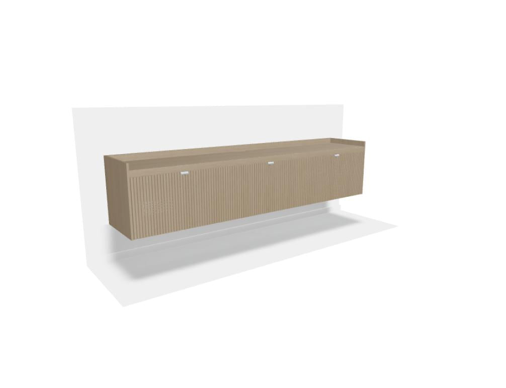 Meda MDA03 - TV-Schrank in Eiche Natur präsentiert im Onlineshop von KAQTU Design AG. TV-Möbel ist von Tamo