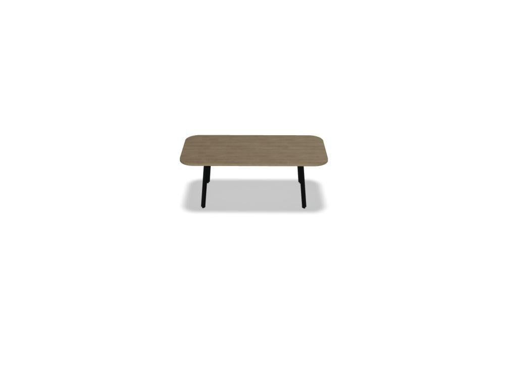 Ogi A PLF12Z Esstisch: rechteckiger Holztisch mit heller Oberfläche, schlanken Beinen, zeitloses Design, geeignet für modernes Esszimmer