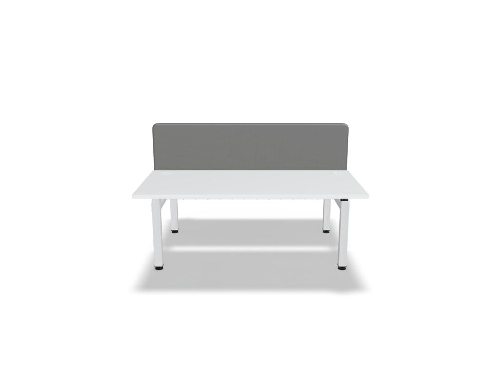 Hochwertiger Ogi Drive Bench BOD516: Doppelschreibtisch mit elektrischer Höhenverstellung, zweimotoriges Gestell, modernes Design, ideal für Produktiv- und Teamräume.