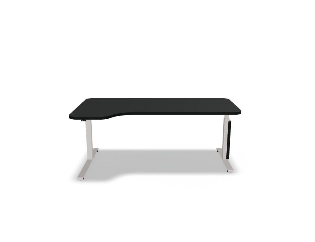 Hochwertiger, elektrisch höhenverstellbarer Schreibtisch Ogi Drive BODKZ58 mit zweimotorigem Gestell, elegantes Design, großzügige Arbeitsfläche, Bürotisch von Mdd