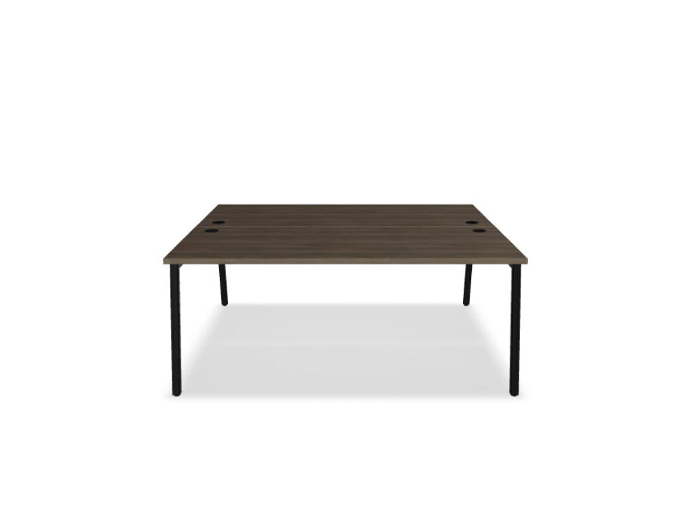 Ogi M Bench BOM35 Doppelschreibtisch von Mdd mit heller Platte und stabilem Gestell für moderne Büroarbeitsplätze