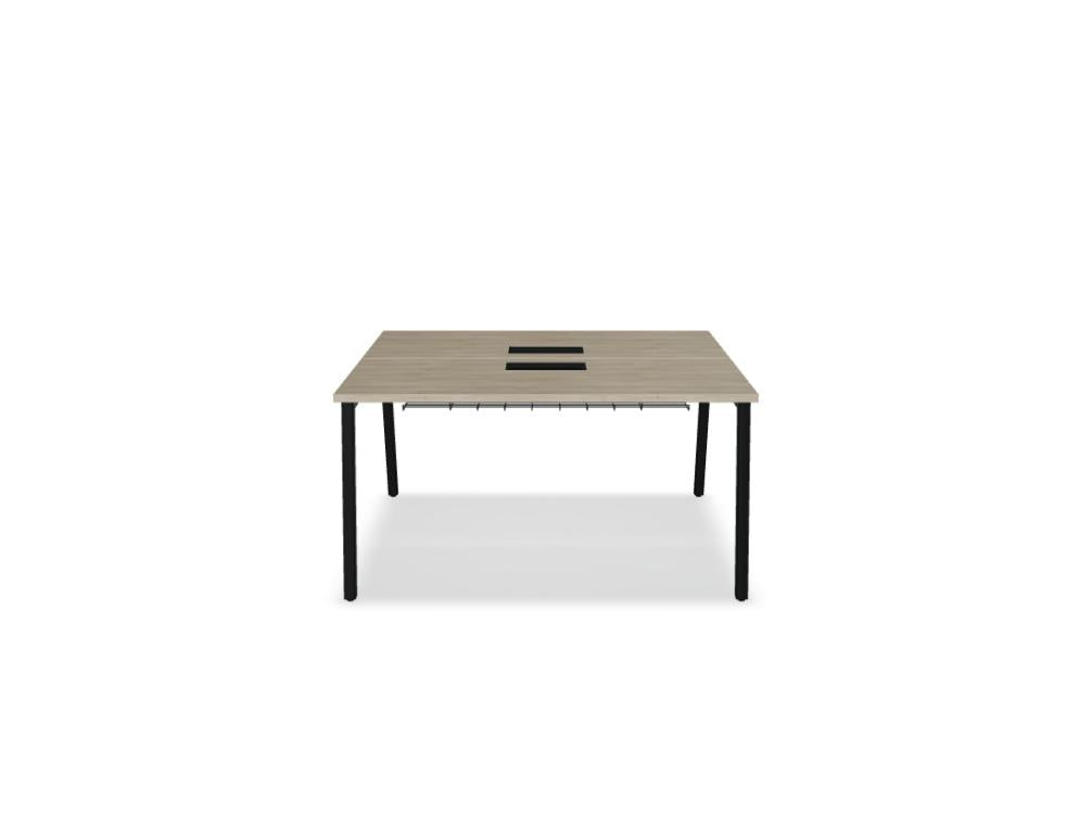 Ogi M Bench BOM54 Doppelschreibtisch von Mdd mit zwei Arbeitsplätzen und schlichtem Gestell für moderne Büros