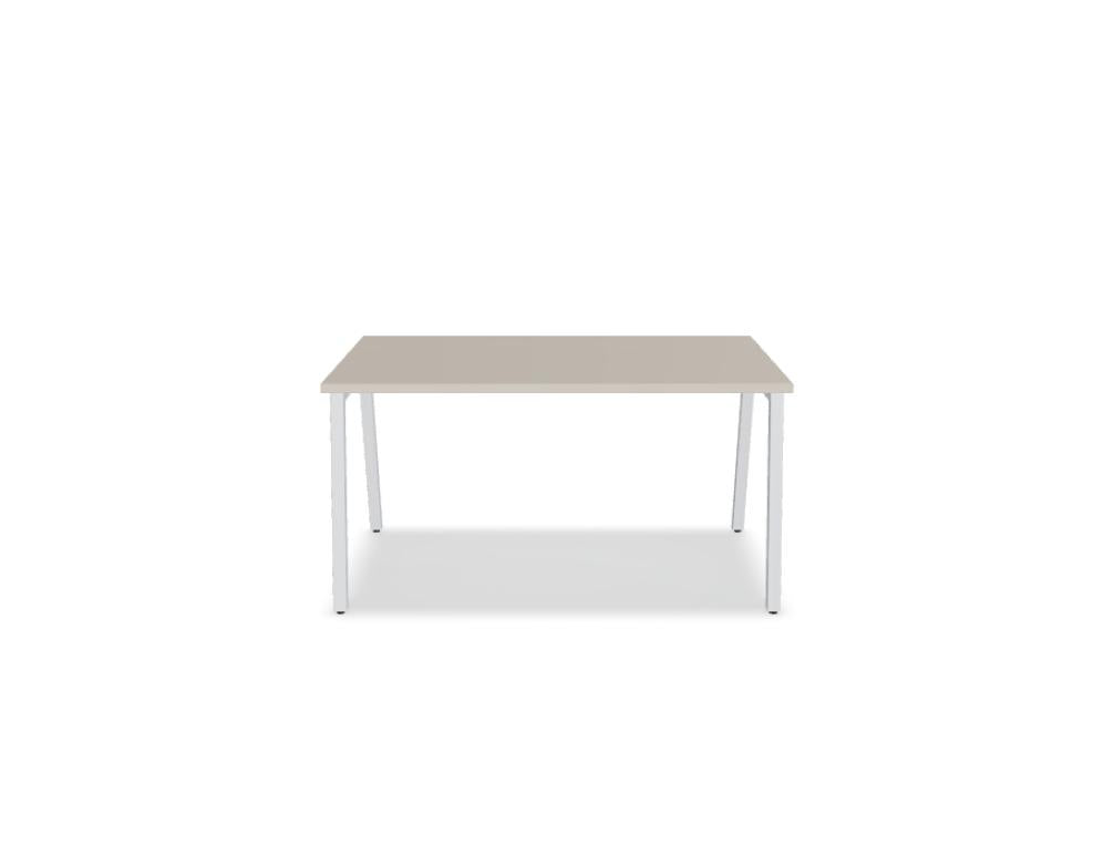 Mdd Ogi M BOM03 Schreibtisch mit klarer Tischplatte und stabilem Gestell, moderner Arbeitsplatz für Büro und Homeoffice