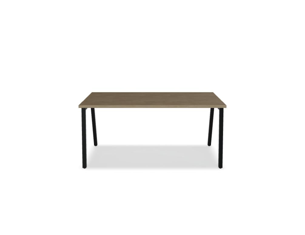 Ogi M BOM04 Schreibtisch von Mdd mit hellem Holzdekor, grauem Gestell und modernem Design für Büroarbeitsplätze