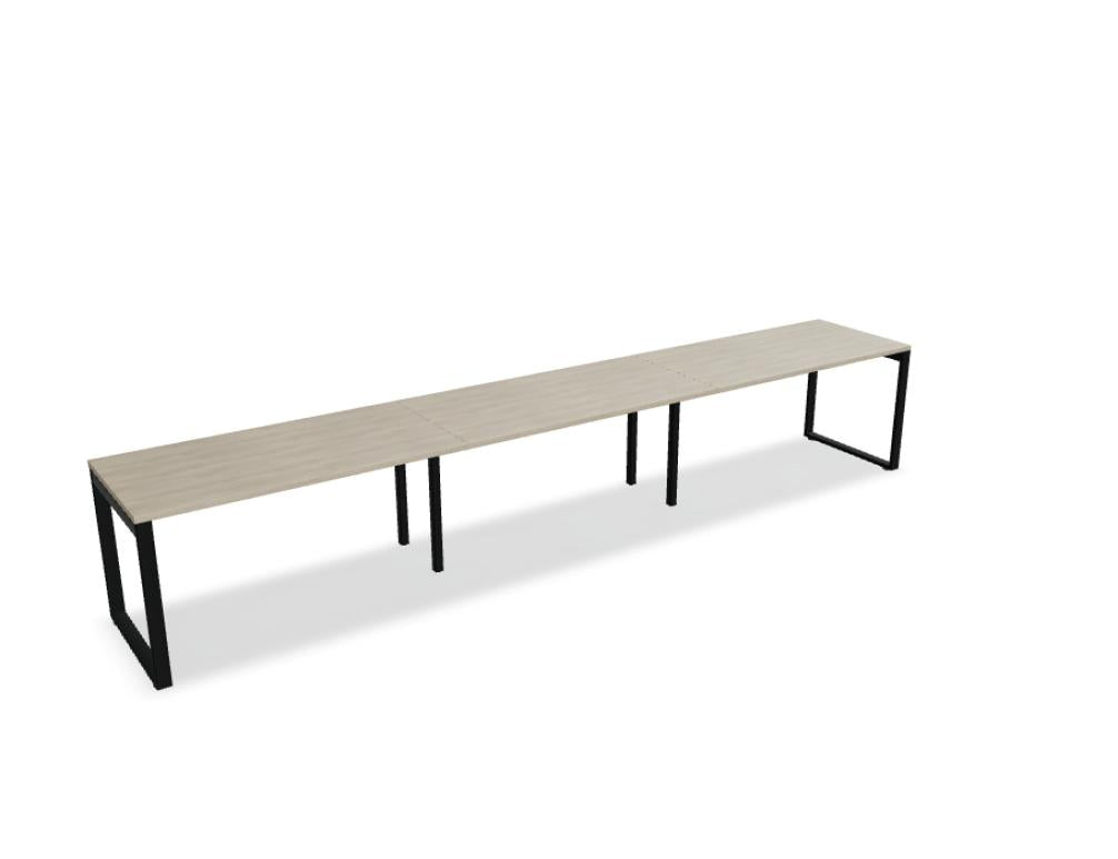 Schreibtisch Ogi Q BOQ24E3 von MDD: moderner Holz-Design-Schreibtisch mit klarer Linienführung, großzügiger Arbeitsfläche und praktischer Kabeldurchführung.