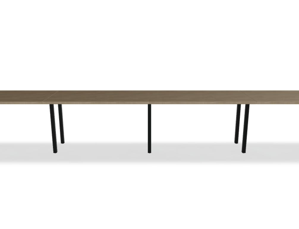 Ogi Y BOY22E4 Schreibtisch von Mdd mit hellem Holzdekor, weißen Gestellbeinen und kompaktem Design fürs Büro