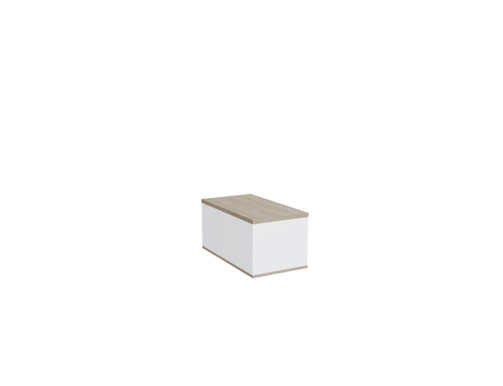 Foto zeigt den Standard A1L40P Aufsatzschrank für Container aus der Korpus-Kategorie von Mdd. Klar strukturierter Schrank in moderner Gestaltung, ideal als Stauraum-Lösung für Büro oder Arbeitsumgebung.