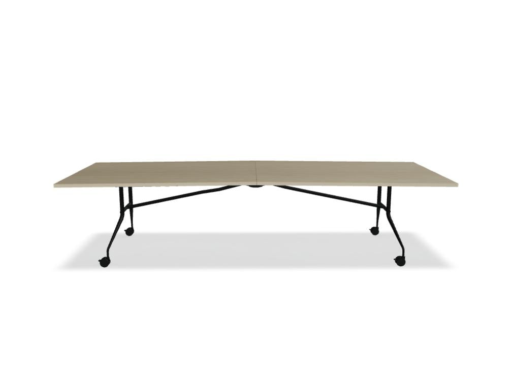 Kompakter Klapptisch Plica PCP052 in neutralem Design, ideal für Konferenzräume. Robuste Ablagefläche, stilvolle Beinstruktur, leicht faltbar