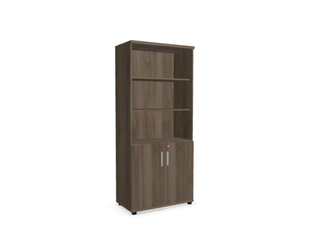Cuando Q54 – Halbregal, stilvolles Standregal-System von MDD, robustes Metallgestell mit praktischer Ablagefläche, ideal für Büro und Wohnzimmer.