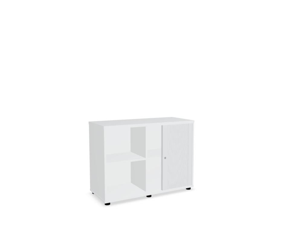 Mdd Standard A2L05 Jalousieschrank als Büroschrank mit Rollladentür und schlichtem Design für moderne Arbeitsräume