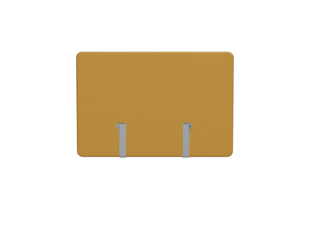 Bild zeigt eine moderne Akustikpaneele (Sonic ZPS812) in neutralem Holzton, die kabellos an einem Schreibtisch installiert ist – ideale Schallabsorption und schmaler, eleganter Design-Look.