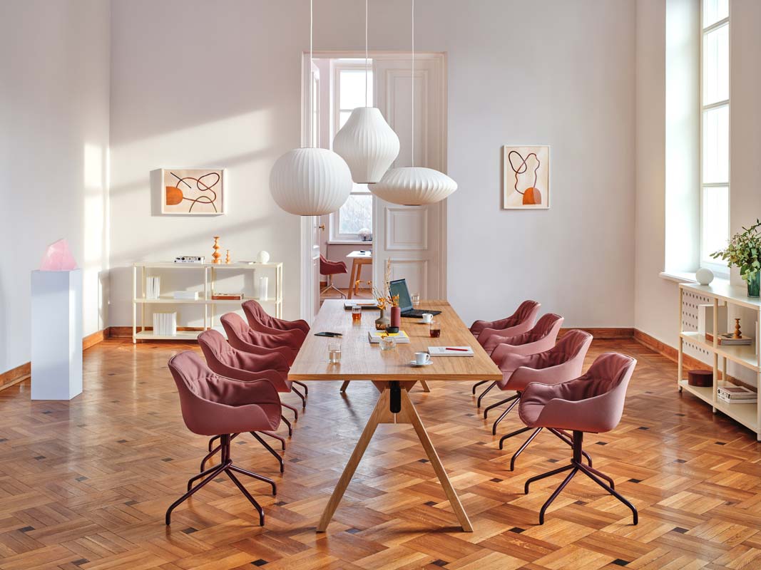 Moderner Drehstuhl Baltic Soft Duo BL5P19K von Mdd, ideal für kreative Arbeitsumgebungen, vereint ansprechendes Design mit optimaler Ergonomie.