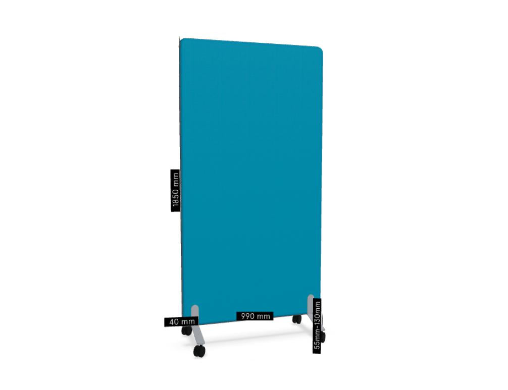 Freistehende Akustikpaneele Sonic ZW998 von MDD in neutralem Grauton, modernes Design, schallabsorbierende Struktur, freistehendes Raumkonzept