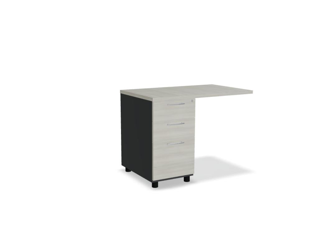 Standard KD1063: robuster Standcontainer aus dem Korpus-Sortiment von MDD, kompakt, funktional und langlebig, ideal für Büro- oder Werkstatteinsatz