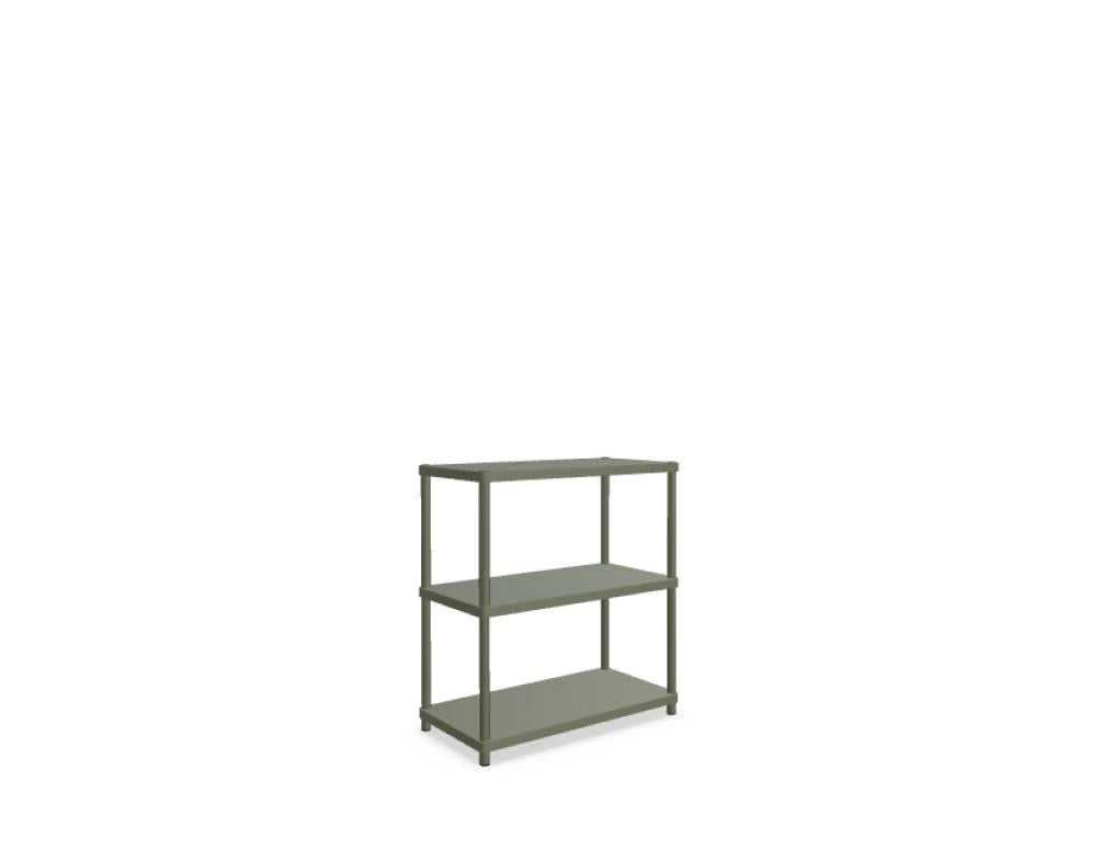 Schirmständiger Stilt SIR2 Standregal in minimalistischer, schlanker Silhouette aus Holz und Metall, vielseitig nutzbares Regal für Wohnzimmer oder Büro, stabil und modern