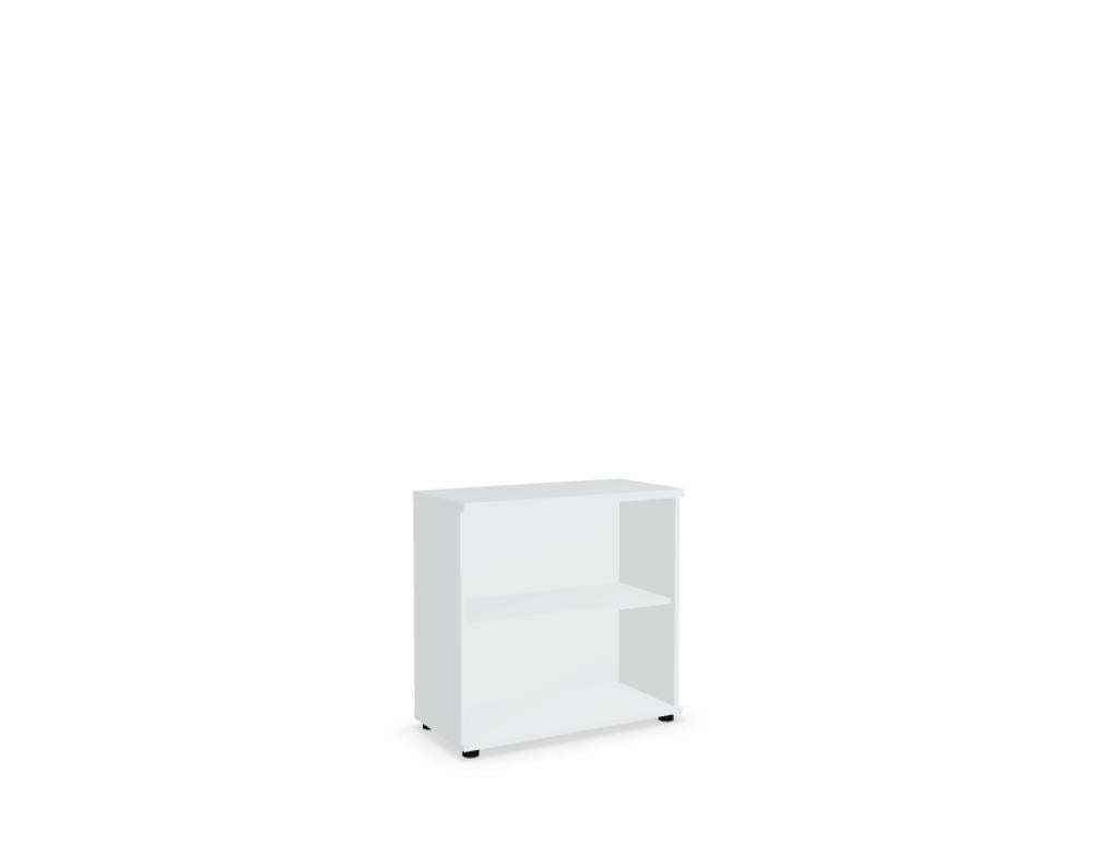 Basic K2504 Standregal von Mdd in schlichtem Design, offenes Büroregal mit mehreren Fächern für Akten und Zubehör.