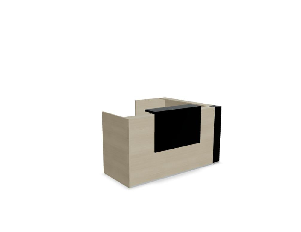Tera TRA27 Empfangsdesk von Mdd: modulare Theke in modernem Design für stilvolle und funktionale Empfangsbereiche.