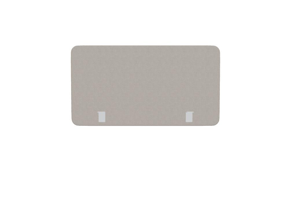 Grünes gepolstertes Seiten- und Querpaneel Twin von Mdd, Spanplattenkonstruktion mit Polyurethanschaum, Metallhalterung, für Schreibtische.