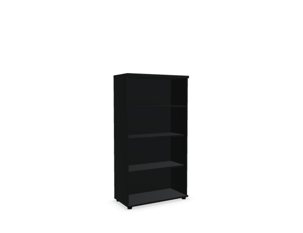 Bild des Regals Basic K4504 von MDD, Standregal mit offener Holz-Optik, stabiler Rahmen und mehreren Ablagen, ideal für Wohnzimmer oder Arbeitszimmer