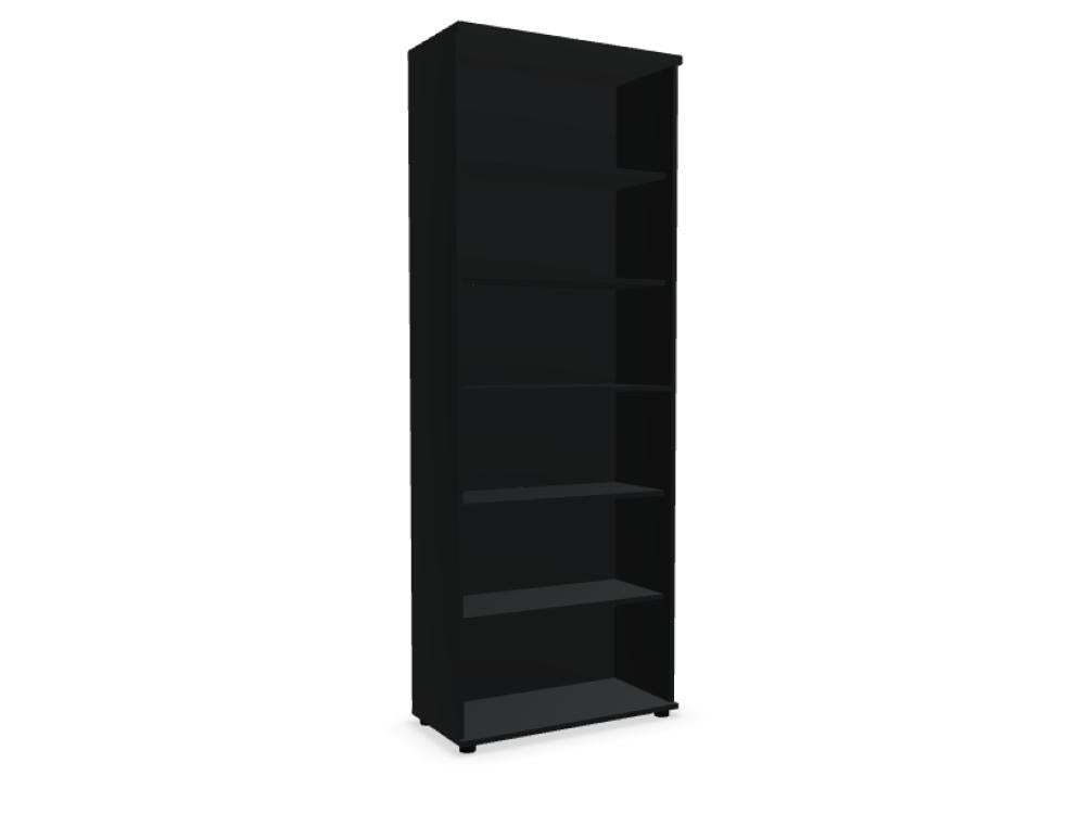 Bild von einem Basic K6504 Standregal der Marke Mdd, Regalstruktur aus Holz/Metall mit mehreren offenen Ablagefächern, modern-minimalistisches Standregal im Kategorie-Store-Regal-Design, geeignet für Wohnzimmer und Büro