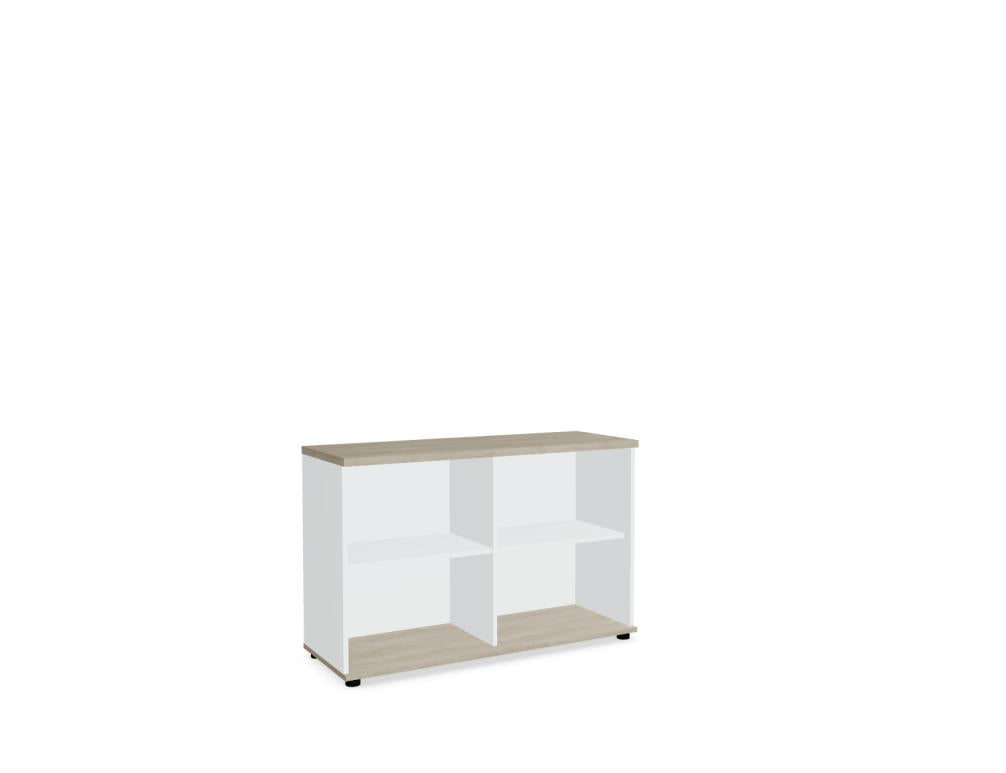 Mdd Standard A2506 Standregal in Weiß mit offenen Fächern, ideal für Büro, Archiv oder moderne Arbeitsbereiche