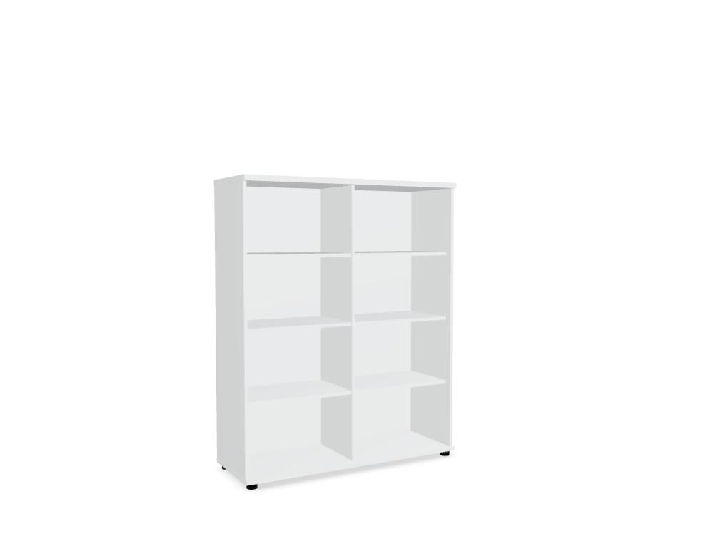 Mdd Standard A4506 Standregal in moderner Optik mit offenen Fächern, ideal für Büro, Empfangsbereich oder Wohnraum