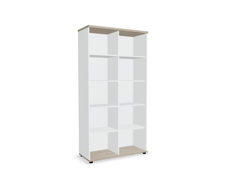 Mdd Standard MEA5505 Standregal in modernem Design mit offenen Fächern, ideal für Büro, Archiv oder Wohnraum.