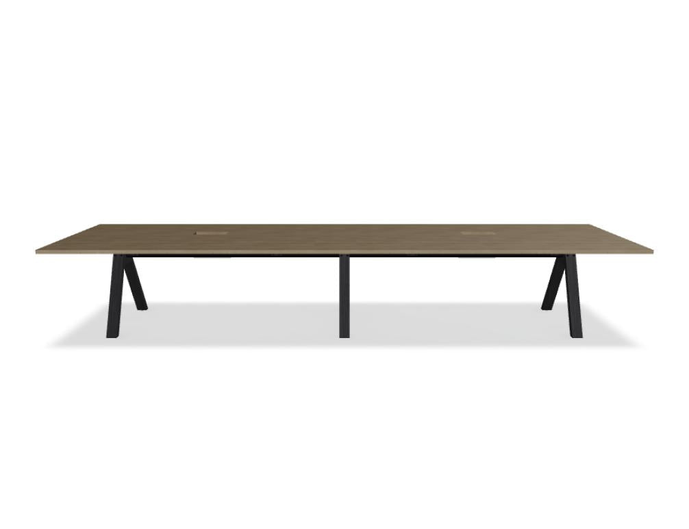 Holztisch Viga V440SM im klassischen Esstisch-Design, warme Holzton-Oberfläche, kompakte Formgebung, robuste Bauweise, stilvoller Mittelpunkt fürs Esszimmer