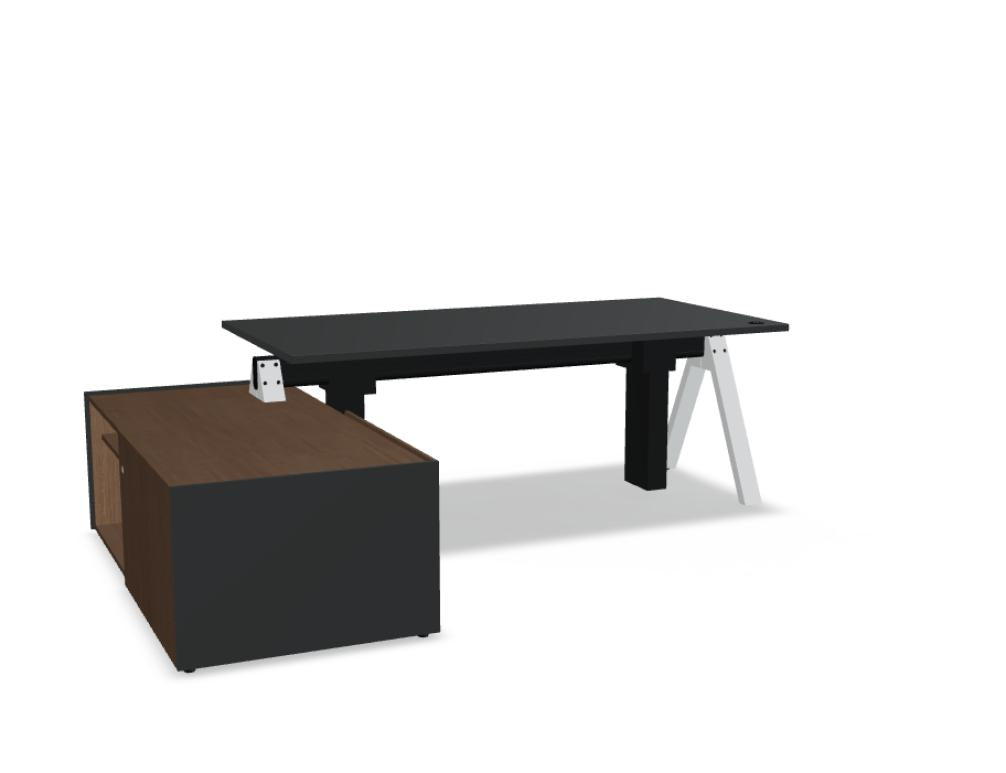 Viga V06LR höhenverstellbarer Schreibtisch von Mdd mit heller Platte und stabilem Gestell für moderne Büros