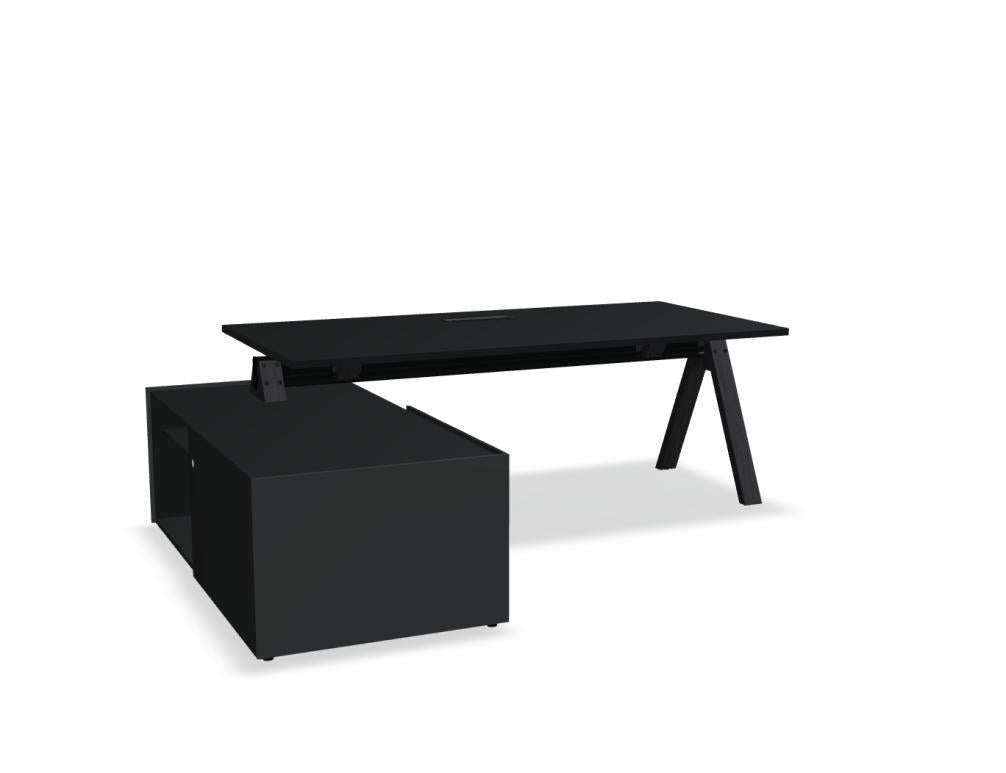 Viga V06LM Chefschreibtisch von Mdd mit eleganter Holzplatte, stabilem Gestell und modernem Design fürs Büro