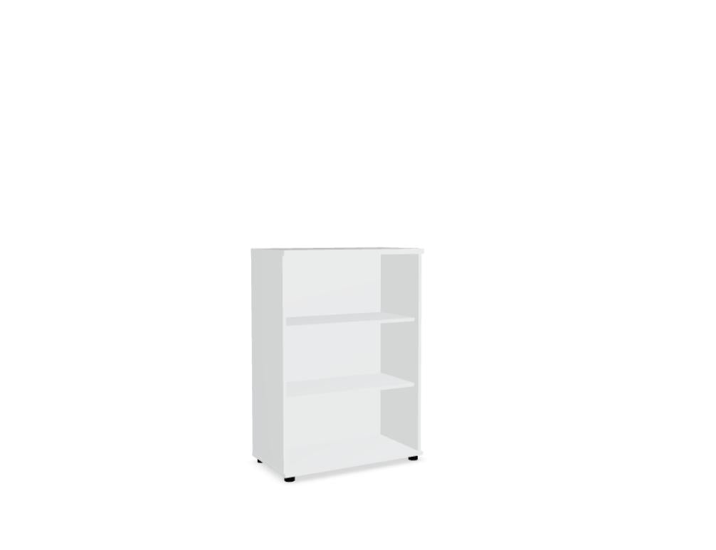 Bild zeigt ein modernes Standregal Standard A3504K von Mdd in dezenter Holz-/Korpusfarbe, geräumige offene Regalböden, stabiler Metallrahmen, ideal für Wohnzimmer oder Büro. 