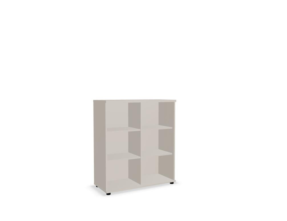 Standregal A3505K von Mdd, helles Regal mit offener Bauweise,Holzfinish in Naturton, stabiles Gestell, ideal für Wohnzimmer oder Büro, 3 Ebenen