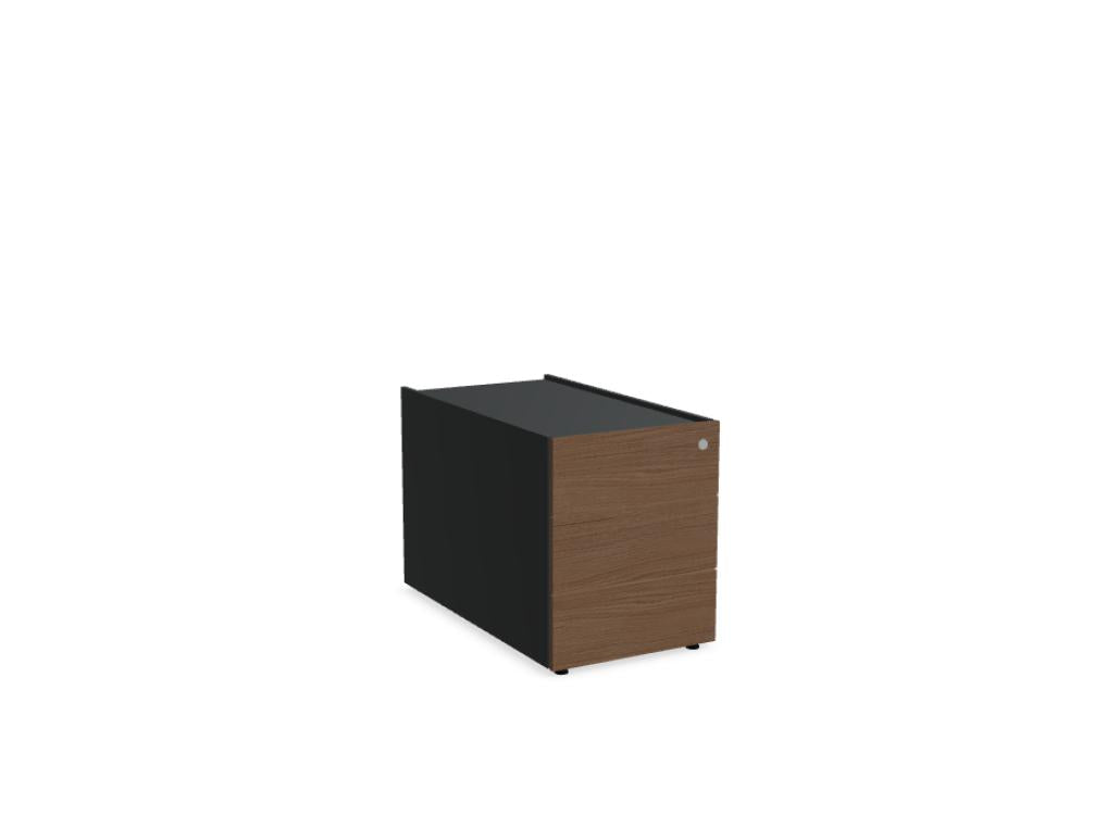 Produktbild des Viga V14K Container-Korpus (Kategorie Korpus) von MDD. Die frontale Sicht zeigt glatte, neutrale Oberflächen, schlichte Kanten und eine kompakte Bauform, ideal für modulare Aufbewahrungslösungen.
