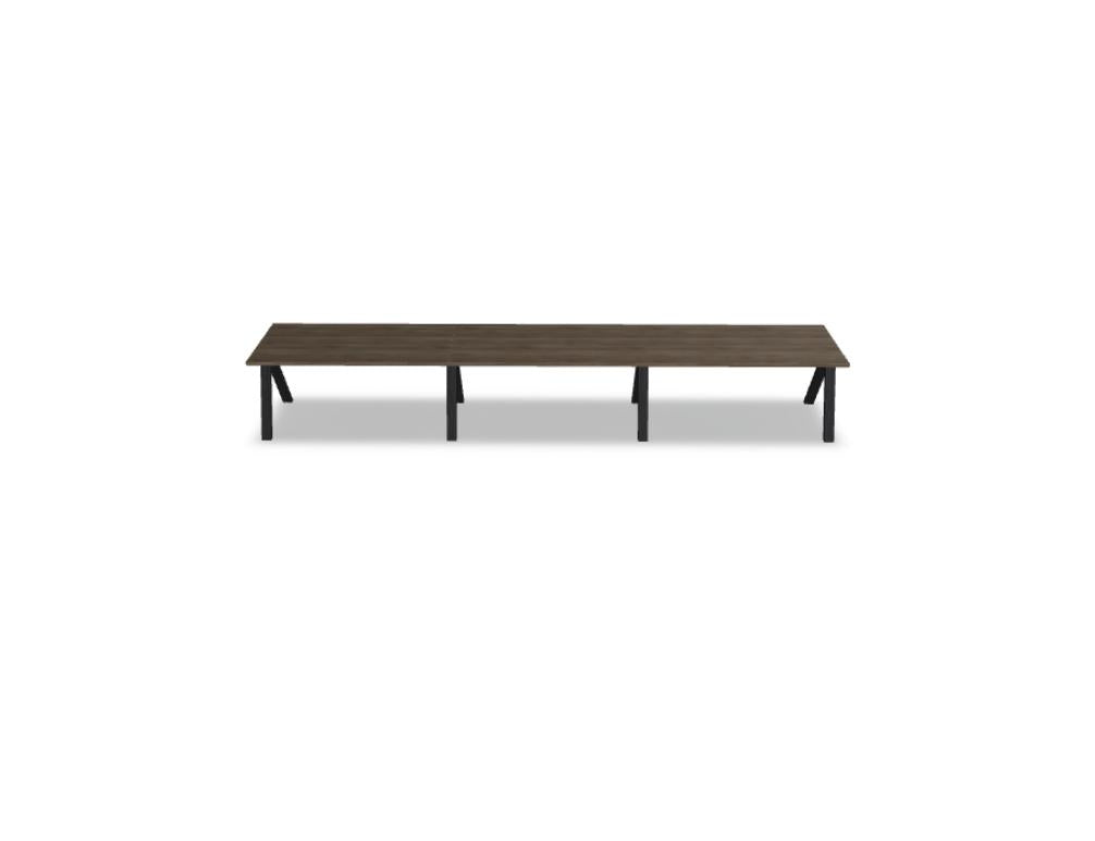 Viga V16ME3 Schreibtisch in hellen Holztönen, modernes Design, geräumige Arbeitsfläche, stabile Metallkonstruktion, ideal fürs Home-Office