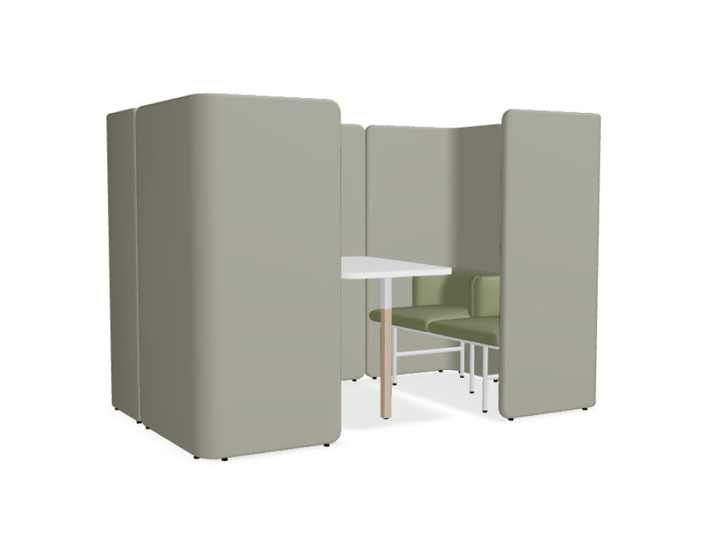 Agora AR08B Meetingsystem von Mdd: moderner Konferenztisch mit integrierter Technik für effiziente Besprechungen im Büro