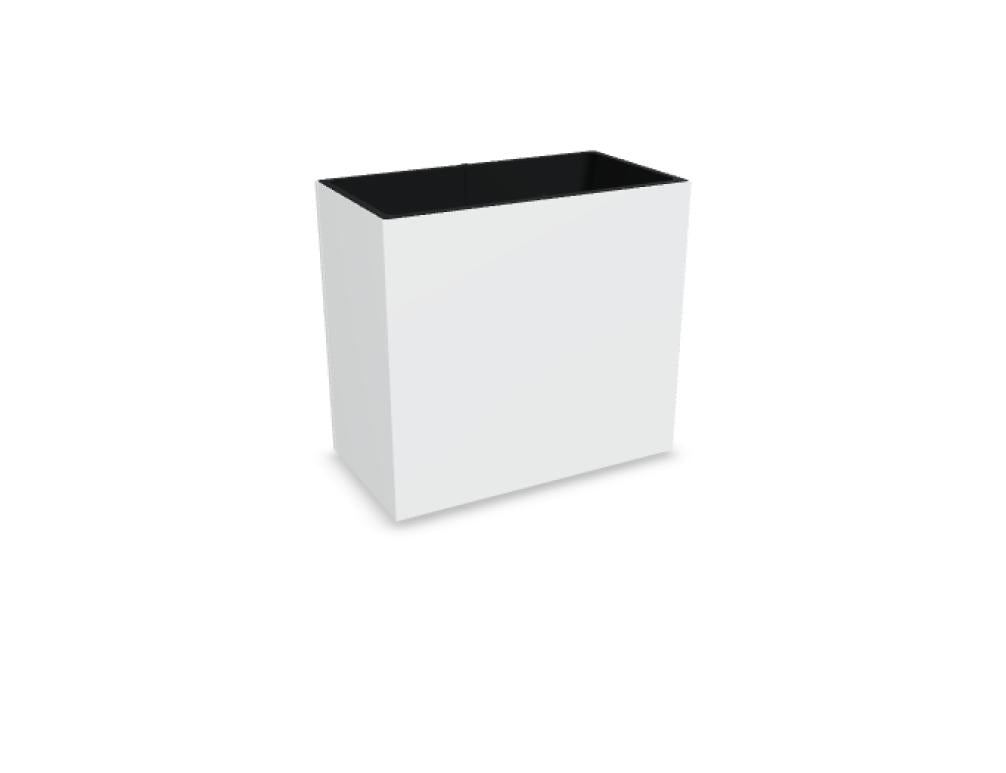 Freistehender Blumentopf in neutralem Ton mit glänzender Oberfläche, ideal für Zimmer- oder Balkonpflanzen; Teil der Standard DW08 Reihe von MDD.