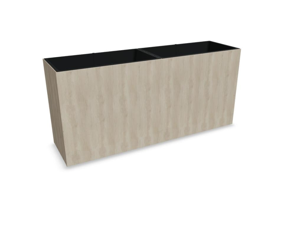 Weißer, freistehender Blumentopf aus der Standard DW16-Reihe von MDD, stilvolles, modernes Pflanzgefäß-Design, ideal für Wohnzimmer und Balkon, langlebig und hochwertig verarbeitet.